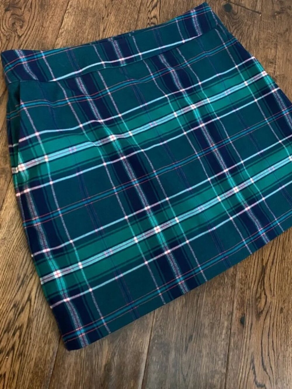 Crown & Ivy Plaid Mini Skirt sz 10